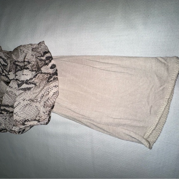 Sofia Made in Italy Snakeskin Python Animal Print Lined Pants Disco Retro Funky - Picture 3 of 9